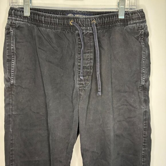AMERICAN EAGLE Jogger Women Small Dark Gray Drawstring - Picture 1 of 6